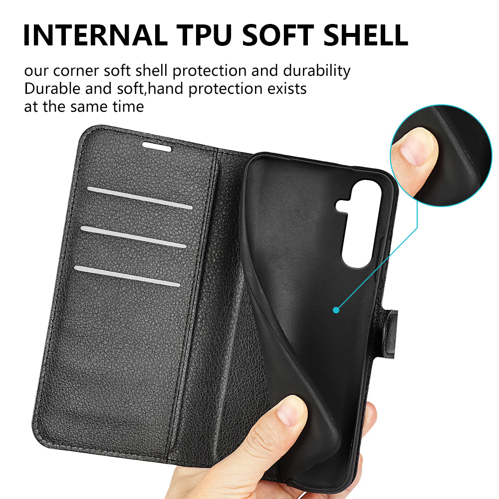 Shockproof Phone Case For Samsung Galaxy A34 5G Litchi Texture Flip Wallet Phone Cover with Stand Shockproof Phone Case For Samsung Galaxy A34 5G Litchi Texture Flip Wallet Phone Cover with Stand
